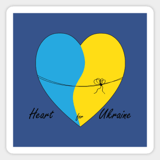 Heart for Ukraine Sticker